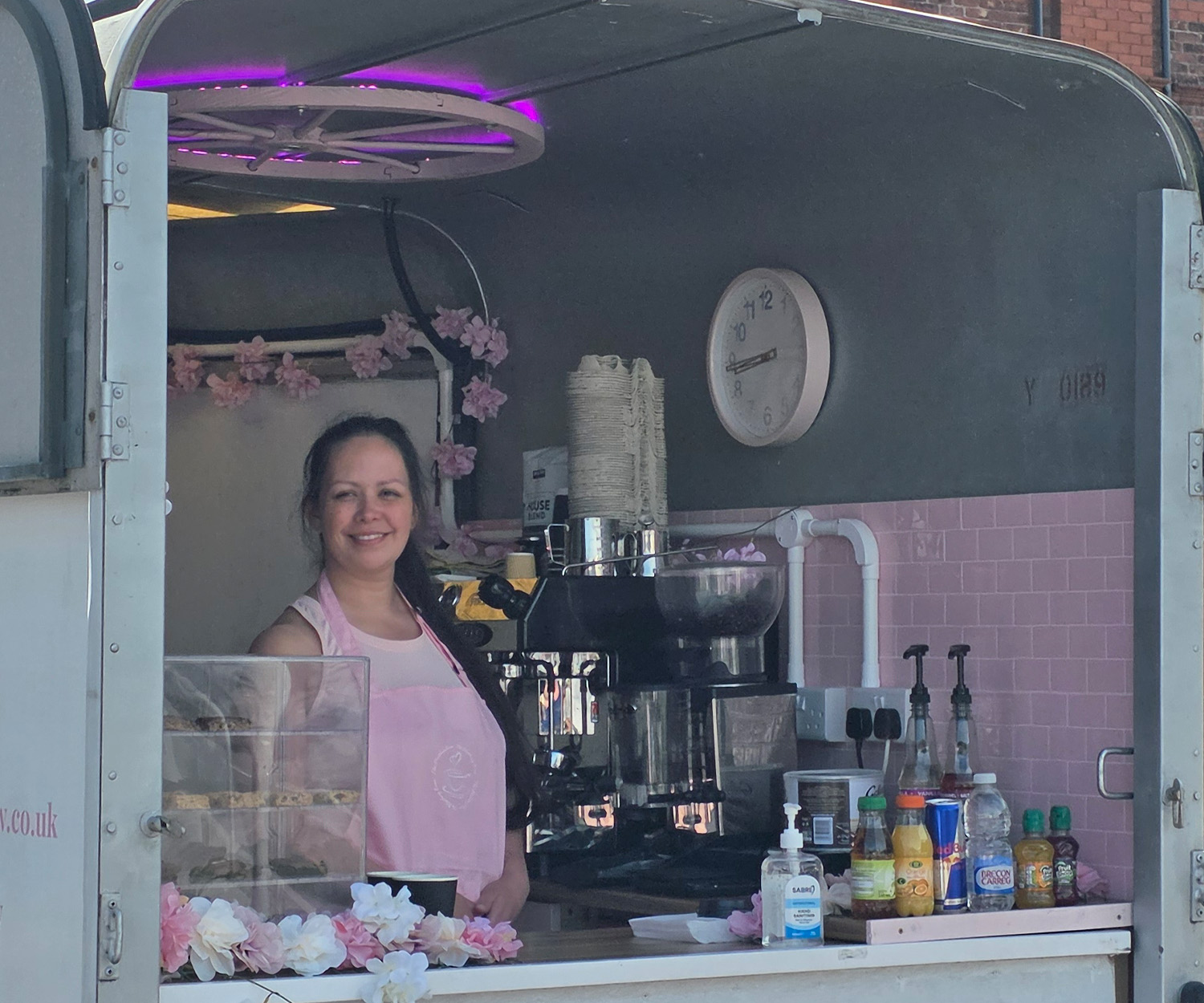 Fresh coffee at The Blushing Brew
